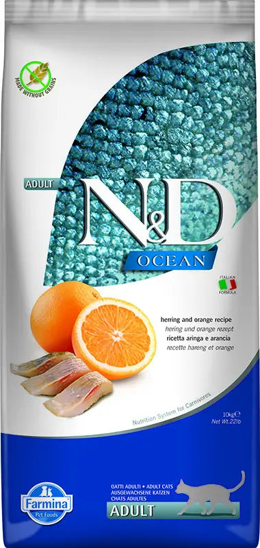 Farmina N&D Cat Ocean Ocean Herring 10Kg, cat food
