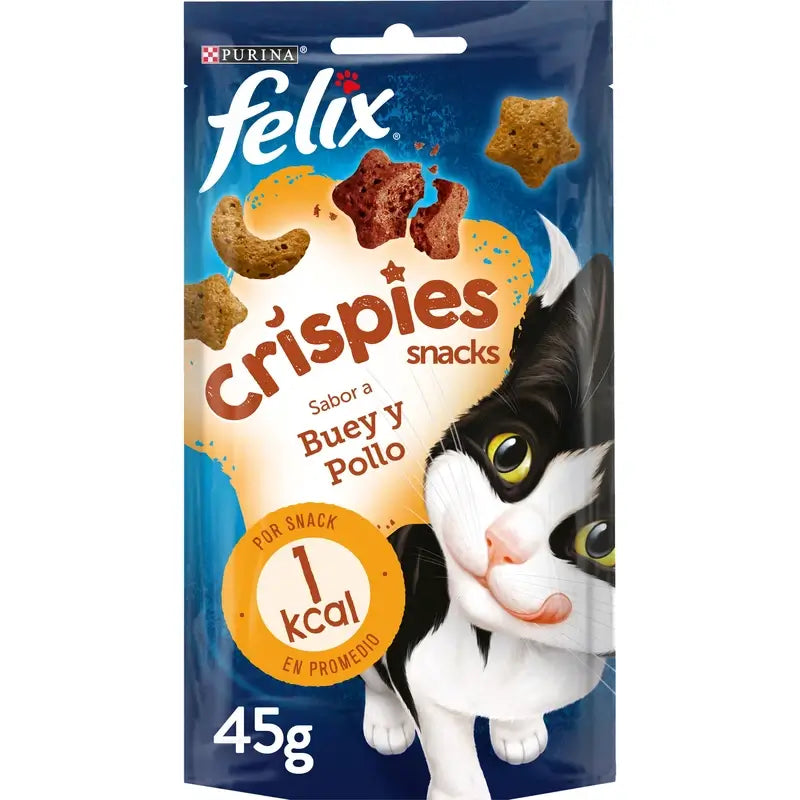 Felix Crispies Bœuf et Poulet 8 x 45 g