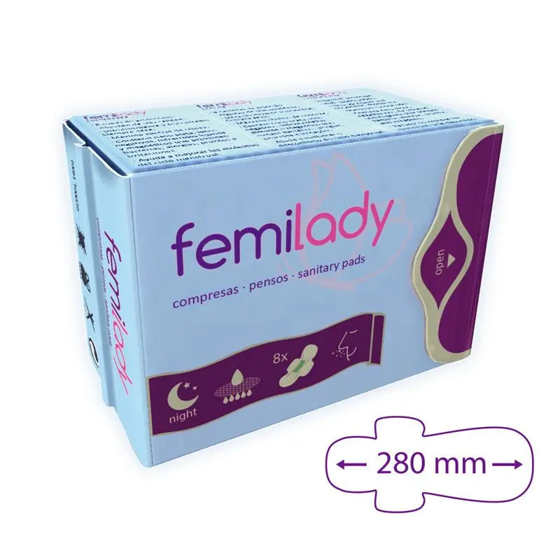 Femilady Night Pad 8 Layers , 8 units