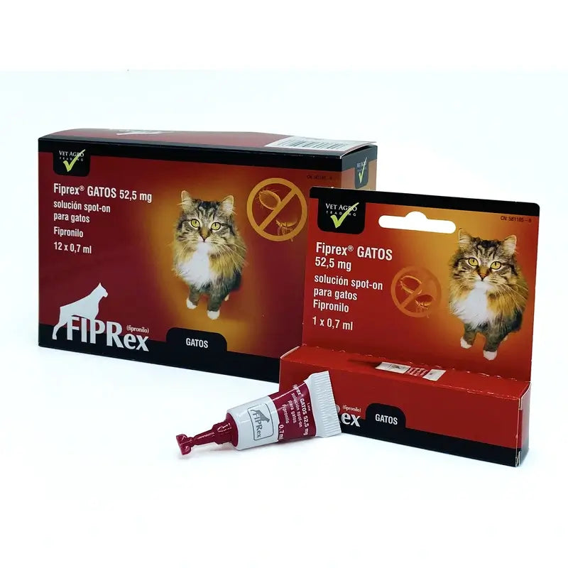Produit chimique Fiprex Cat, 12 pipettes