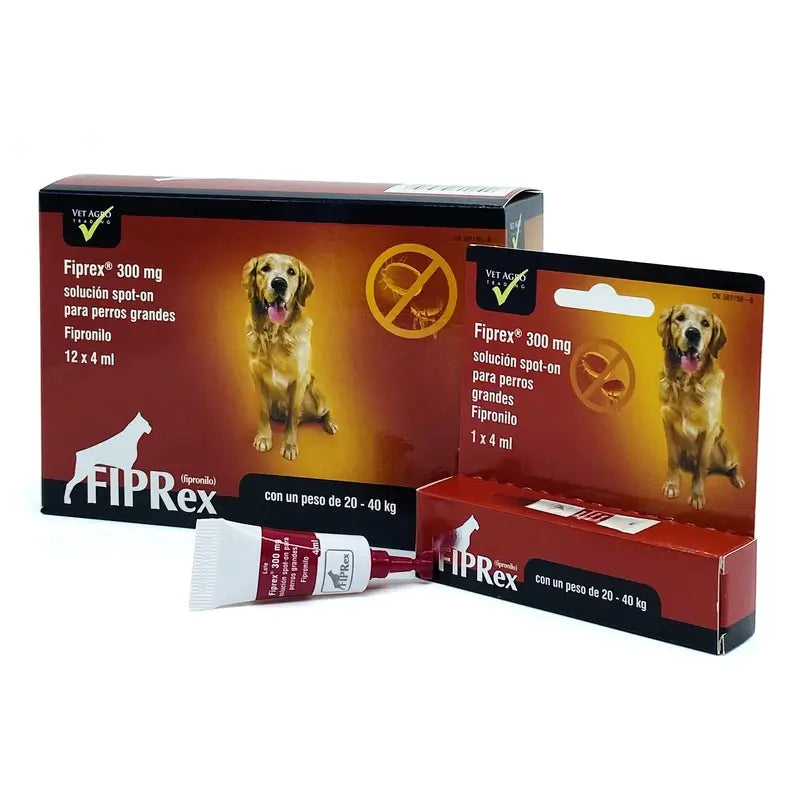 Produit chimique Fiprex L (chiens de 20 à 40 kg), 12 pipettes