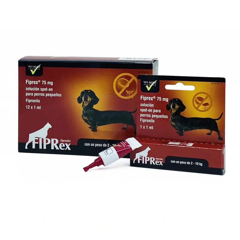 Produit chimique Fiprex S (chiens jusqu'à 10 kg), 12 pipettes