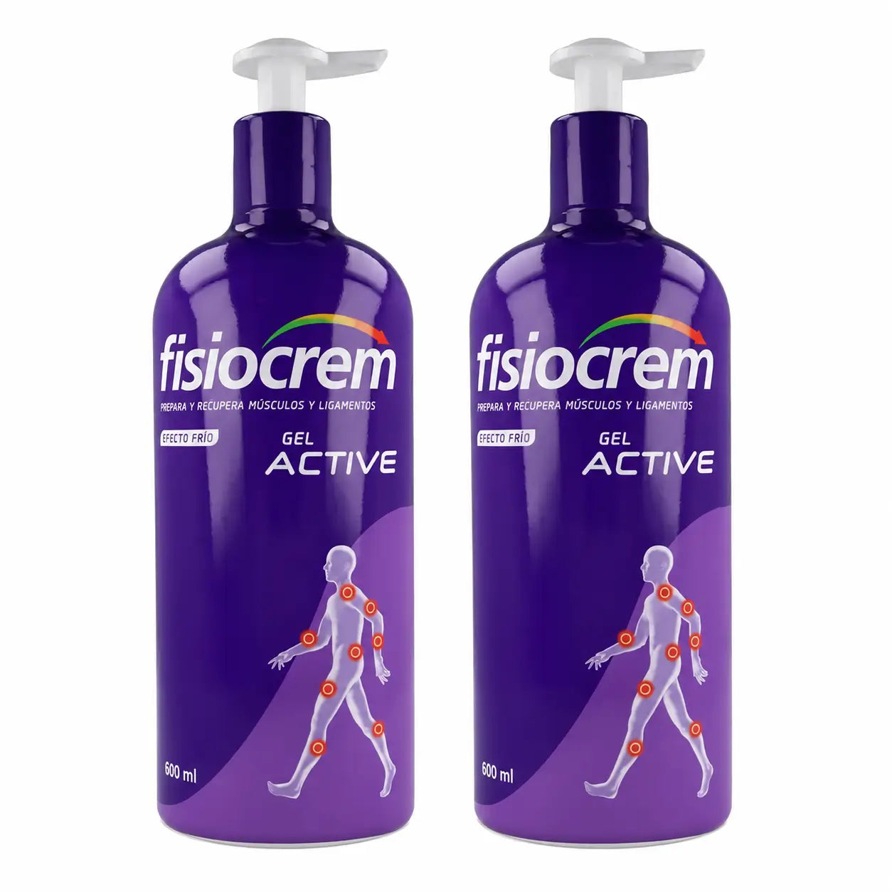 Fisiocrem Gel Active 600 ml, lot de 2