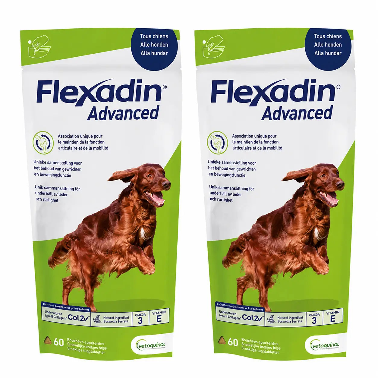 Flexadin Advance Chondroprotecteur Pour Chiens, 2X60 Comprimés