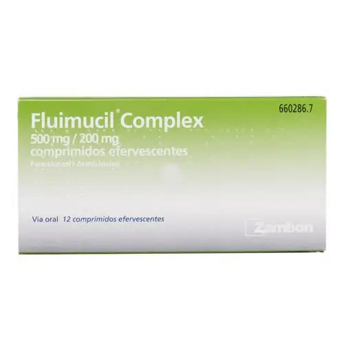 Fluimucil Complex 500/200 mg 12 Effervescent tablets