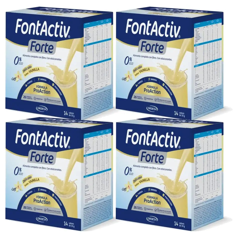 FontActiv Forte Vanille, 56 sachets de 30 g