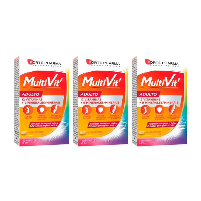 Forté Pharma Triplo Energy Multivitamins Adult 3 x 28 tablets