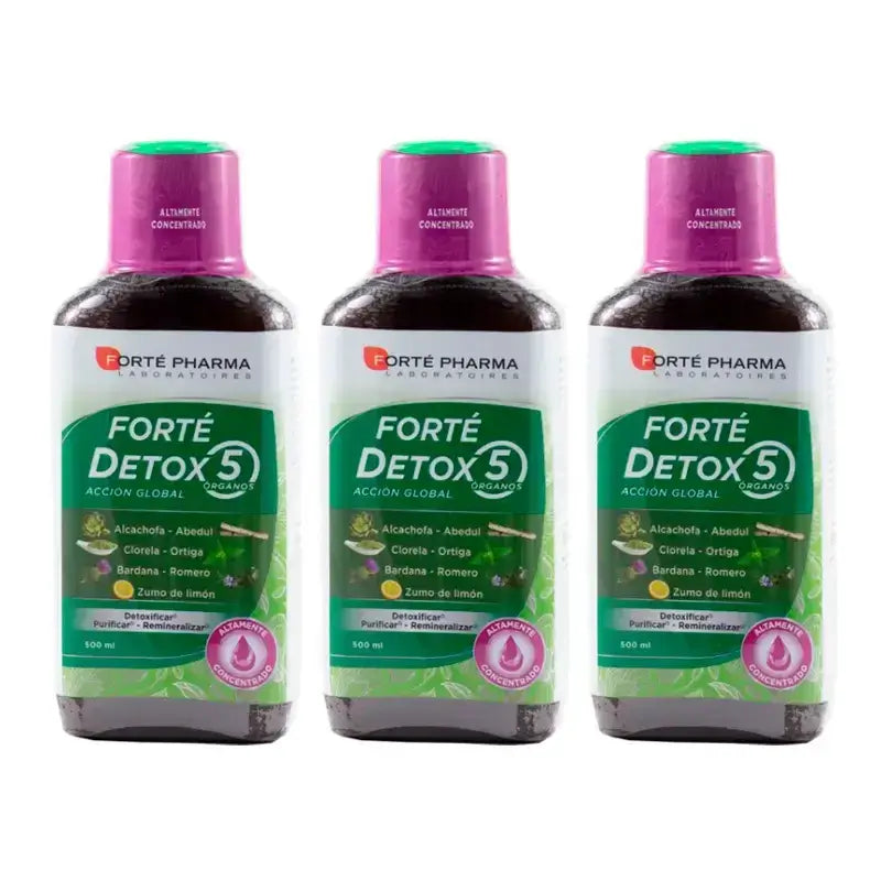 Forté Triplo Detox 5 Organs Global Action 3 x 500 ml