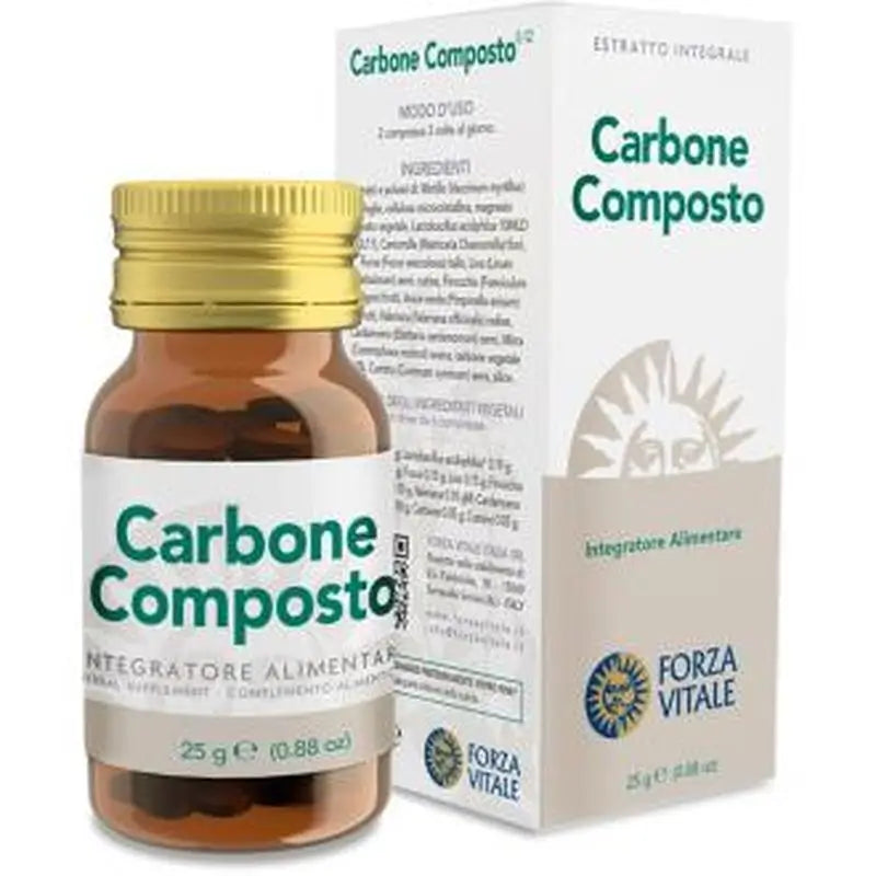 Forza Vitale Carbone Composto 25Gr.Tablets