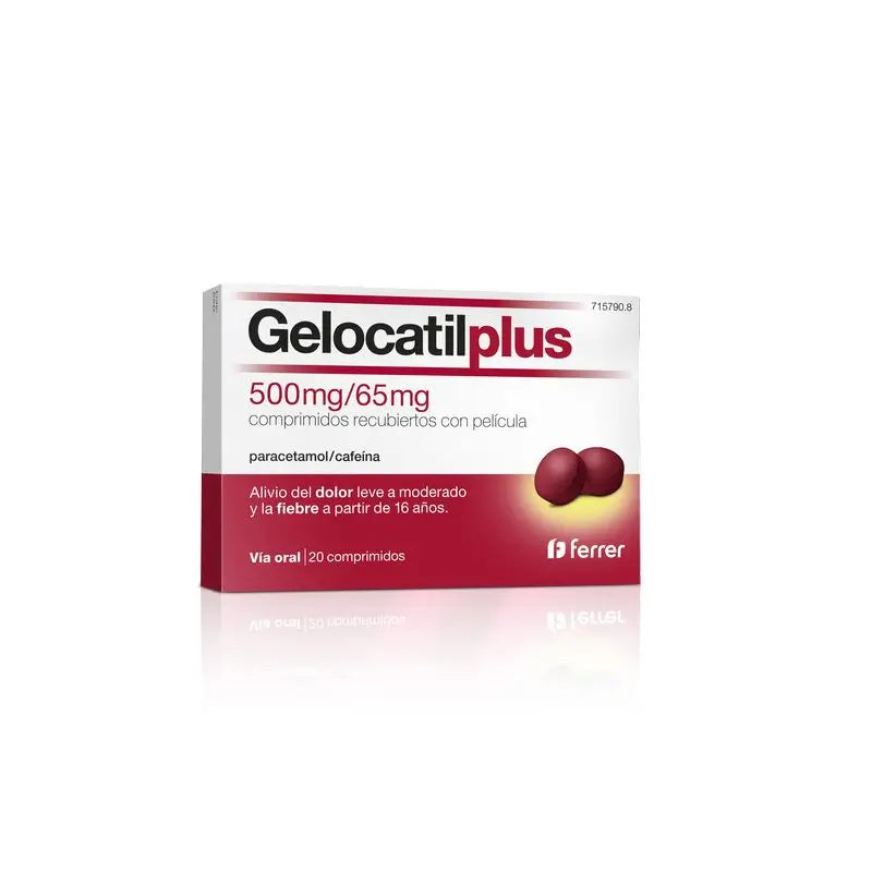 Gelocatil Plus 500/65 mg, 20 Tablets