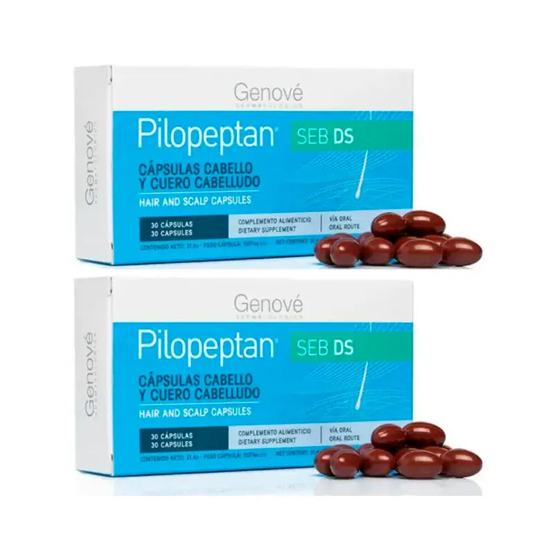 Genové Pilopeptan SEB DS, Pack 2 x 30 gélules