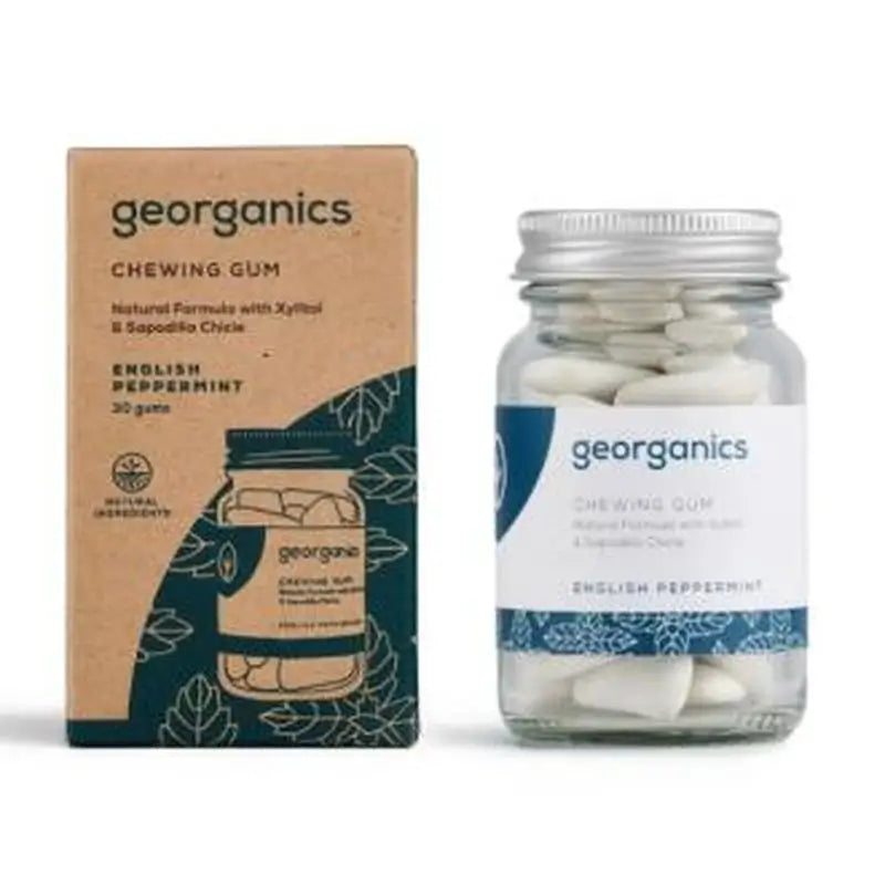 Georganics Mint & Xylitol Chewing Gum 30Chicles.
