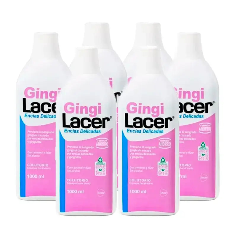 Rince-bouche Gingilacer, paquet de 6 x 1000 ml