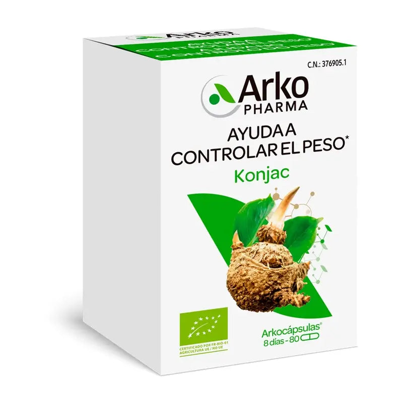 Arkocápsulas Konjac Bio 80 Capsules Arkopharma