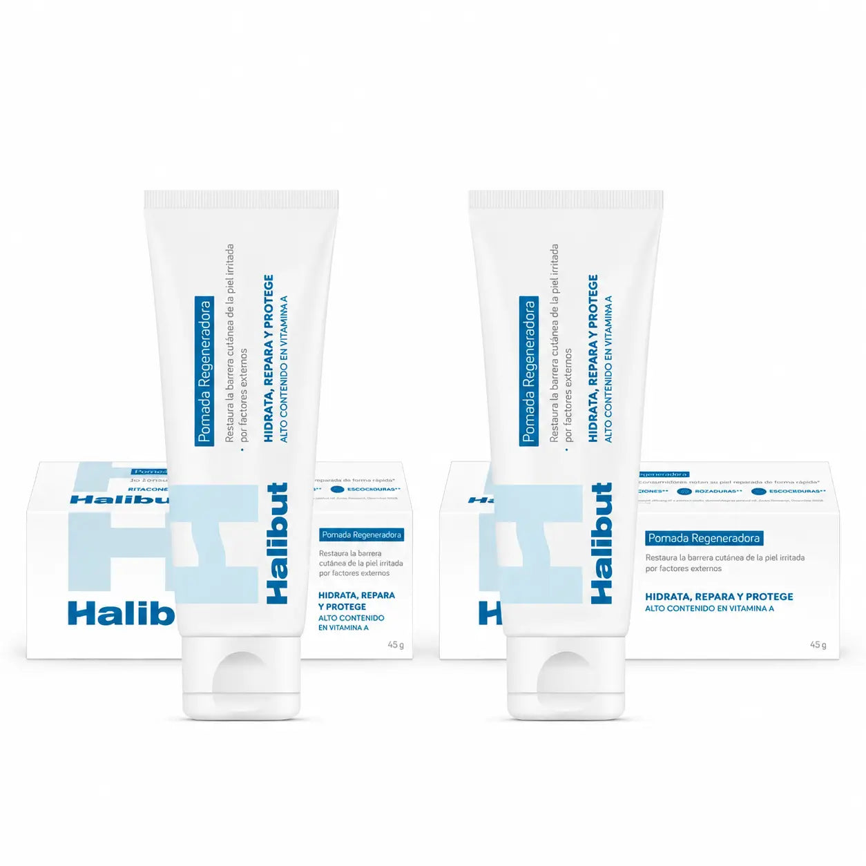 Halibut Pommade régénérante pour adultes 45 g, lot de 2