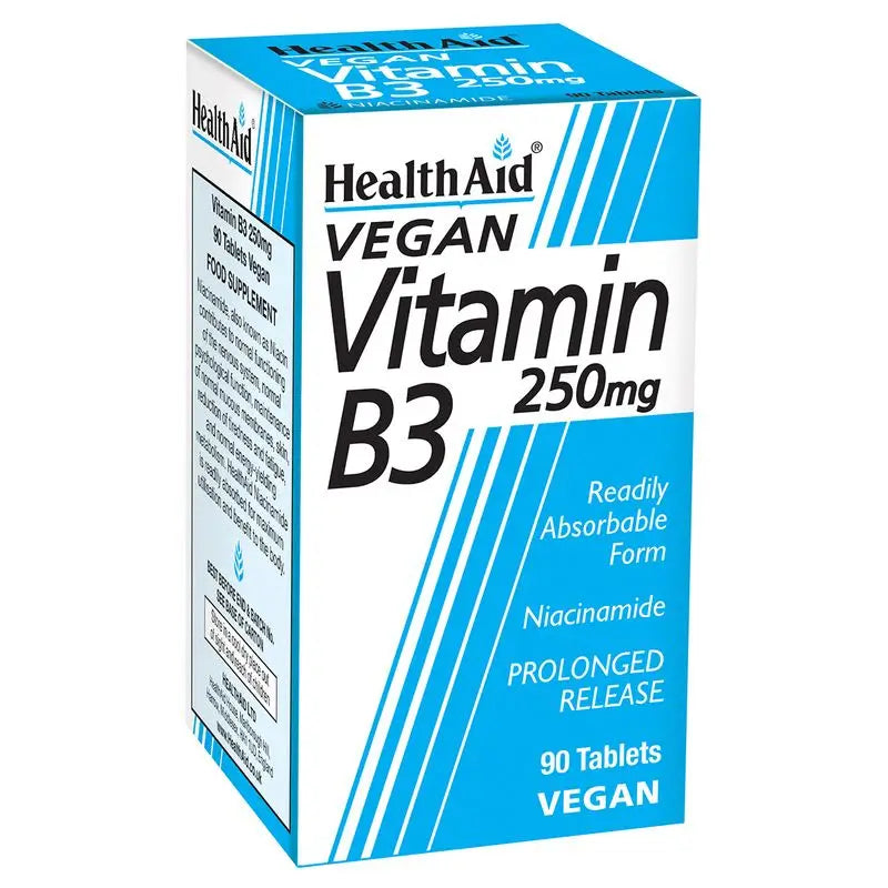 Health Aid Vitamin B3 (Niacinamide) 250 Mg, 90 Tablets