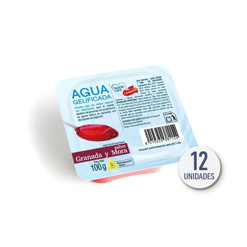 Health Care Campofrio Gel de grenade et mûre, 100 g x 12 unités