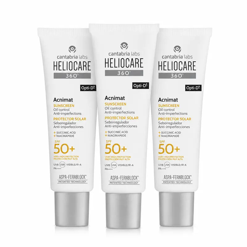 Heliocare 360 Acnimat Spf50+, 50 Ml pack 3