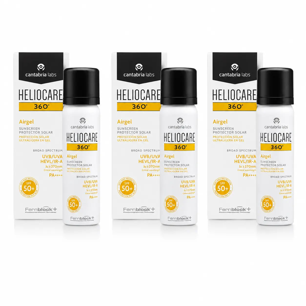 Heliocare 360º Airgel Spf 50+ 60 Ml 3-pack