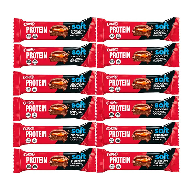 Corny Protein Soft Choco Caramel, 12 X 45 Gr