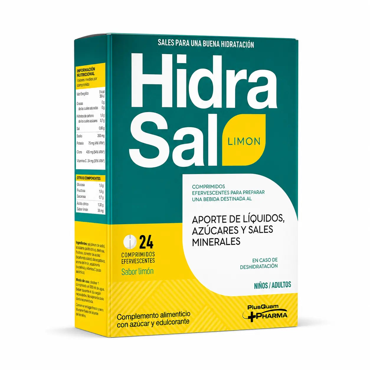 Hidrasal Lemon, 24 comprimés