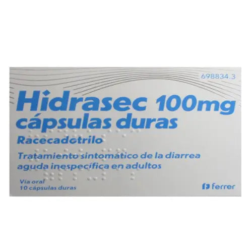 Hidrasec 100 mg, 10 Hard Capsules