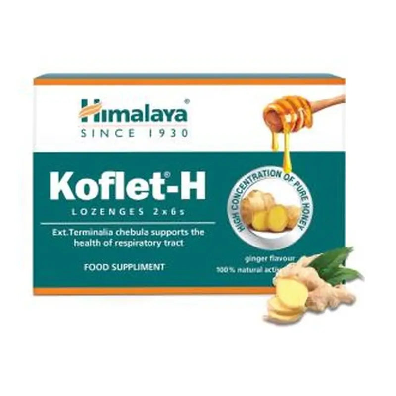 Himalaya Koflet Ginger Throat Lozenges 12Comp.