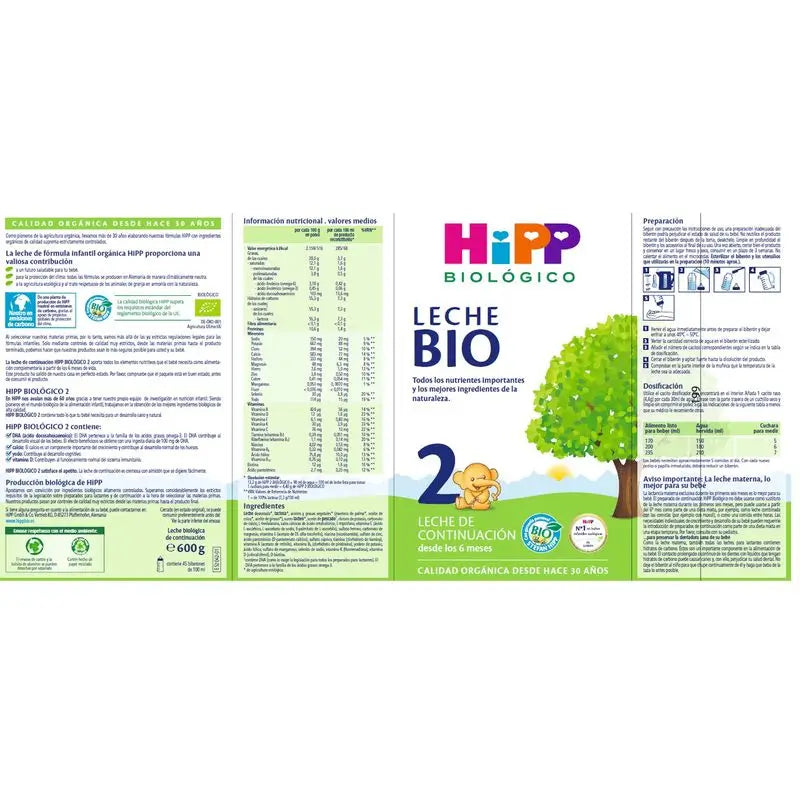 Hipp Organic Milk 2, 600 g