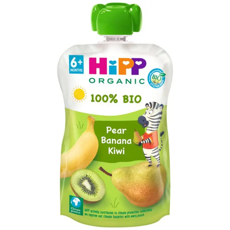 Hipp Pouches Pear Banana & Kiwi Organic, 100 G