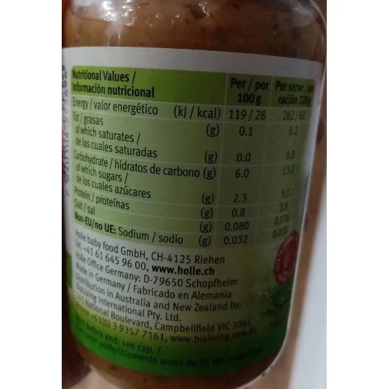 Holle Légumes mélangés avec du riz en bocal, 220gr