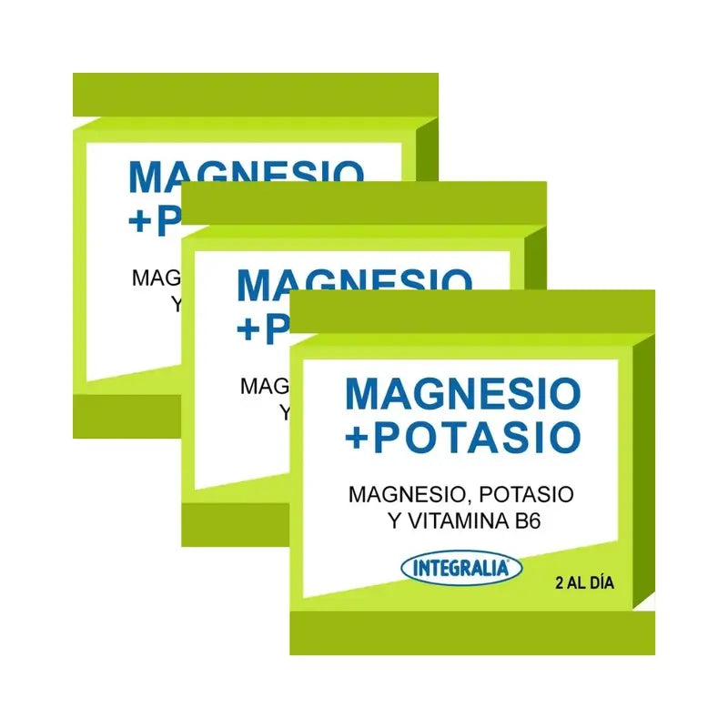 Integralia Magnésium + Potassium + Vitamine B6, 3X60 Capsules