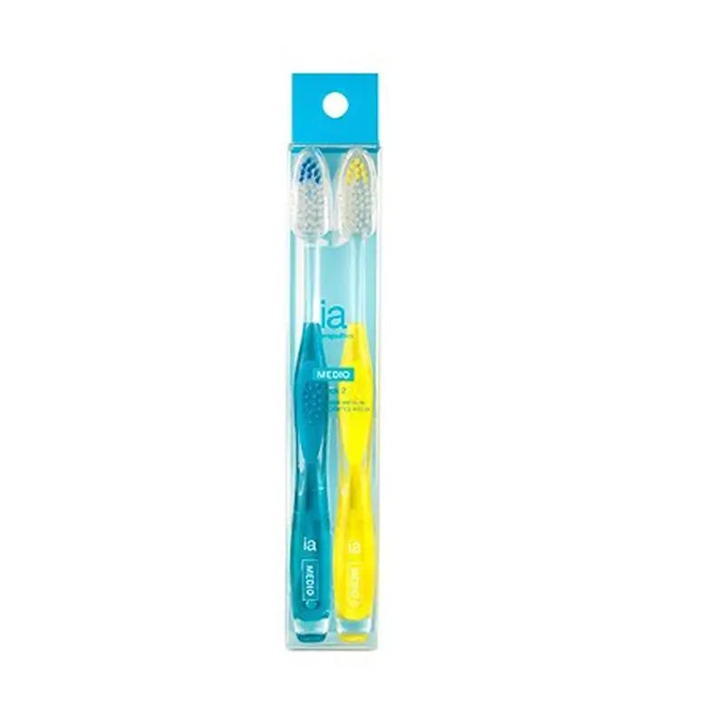 Interapothek Medium Toothbrush Pack 2 Units