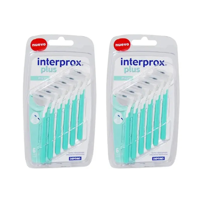 Brosse à dents Interprox Plus Interproximal Micro, paquet de 2 x 6 unités
