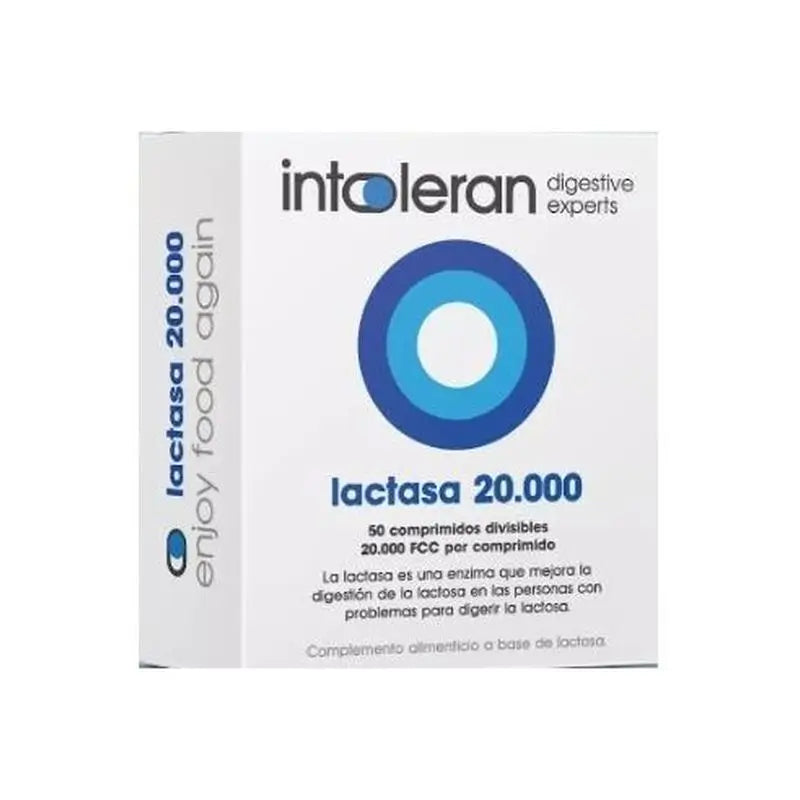 Intoleran Lactase 20000 Food Supplement, 50 tablets