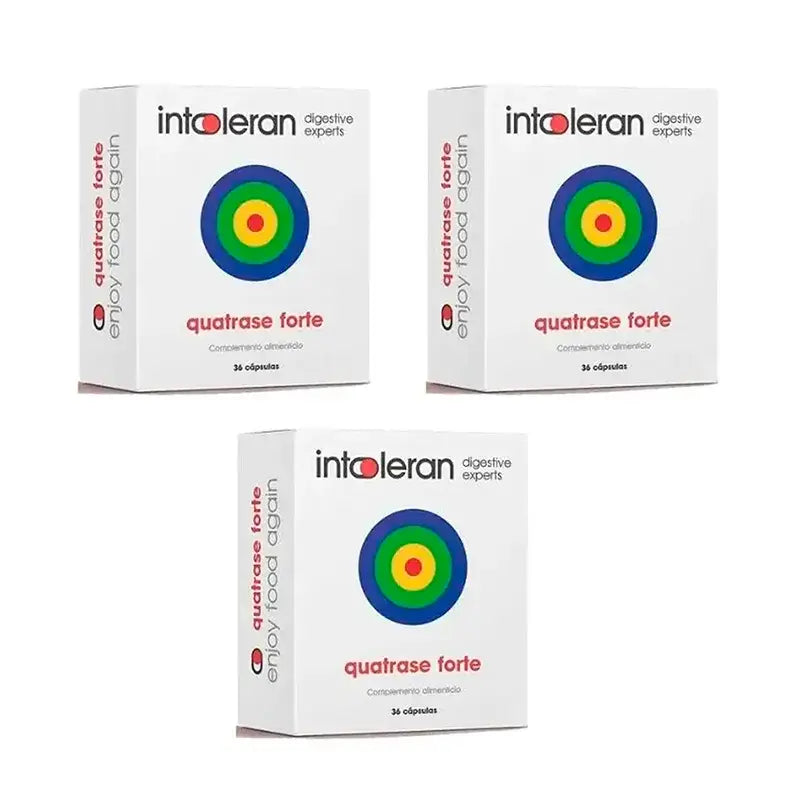 Intoleran Complément alimentaire Quatrase 10.000 Pack 3 x 36 gélules