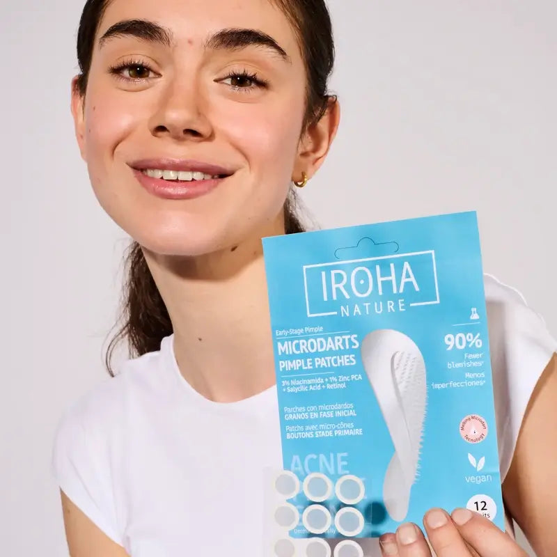 Iroha Nature Acne Prone Skin Microdart Patches, 12 pièces