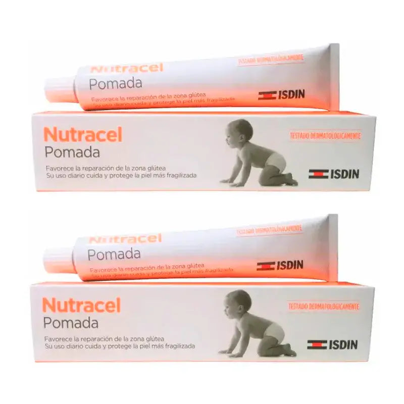 Isdin Baby Naturals Pommade Nutracel, paquet de 2 x 50 ml