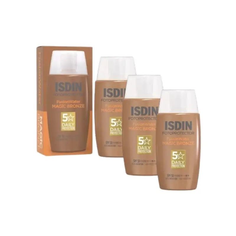 Isdin Fotoprotector Fotoprotector Fusion Water Colour Dark Spf 50, 3X50 Ml