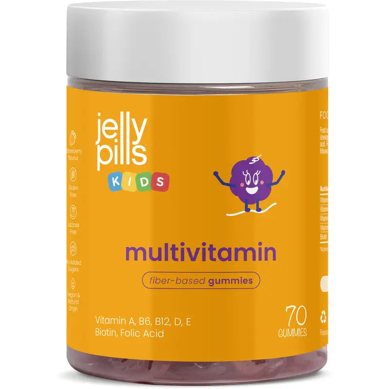 Jelly Pills Multivitamine Kids Food Supplement, 70 gummies