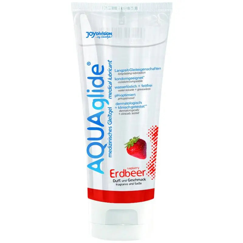 Joydivision Aquaglide Lubrifiant aromatisé à la fraise 100 Ml.