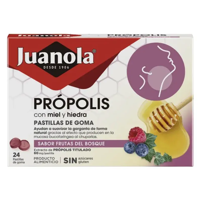 Juanola Soft Tabs Propolis Forest Fruits, 24 comprimés