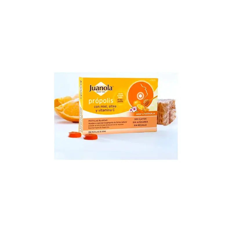 Juanola Propolis Orange Soft Tabs, 24 tabs