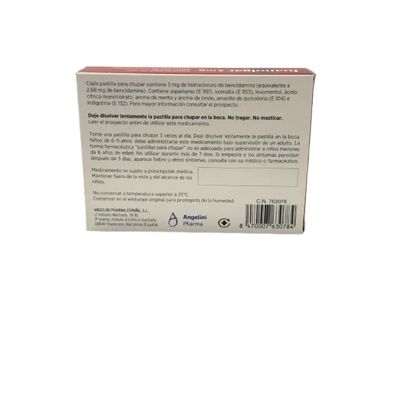 Juanolgar 3 mg Pastilles aromatisées à la menthe, 20 pastilles