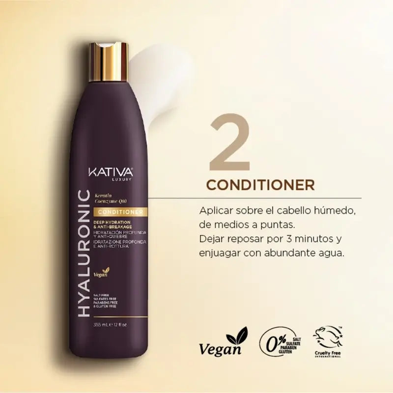 Kativa Conditionneur Hyaluronic Keratin Q10, 500 ml