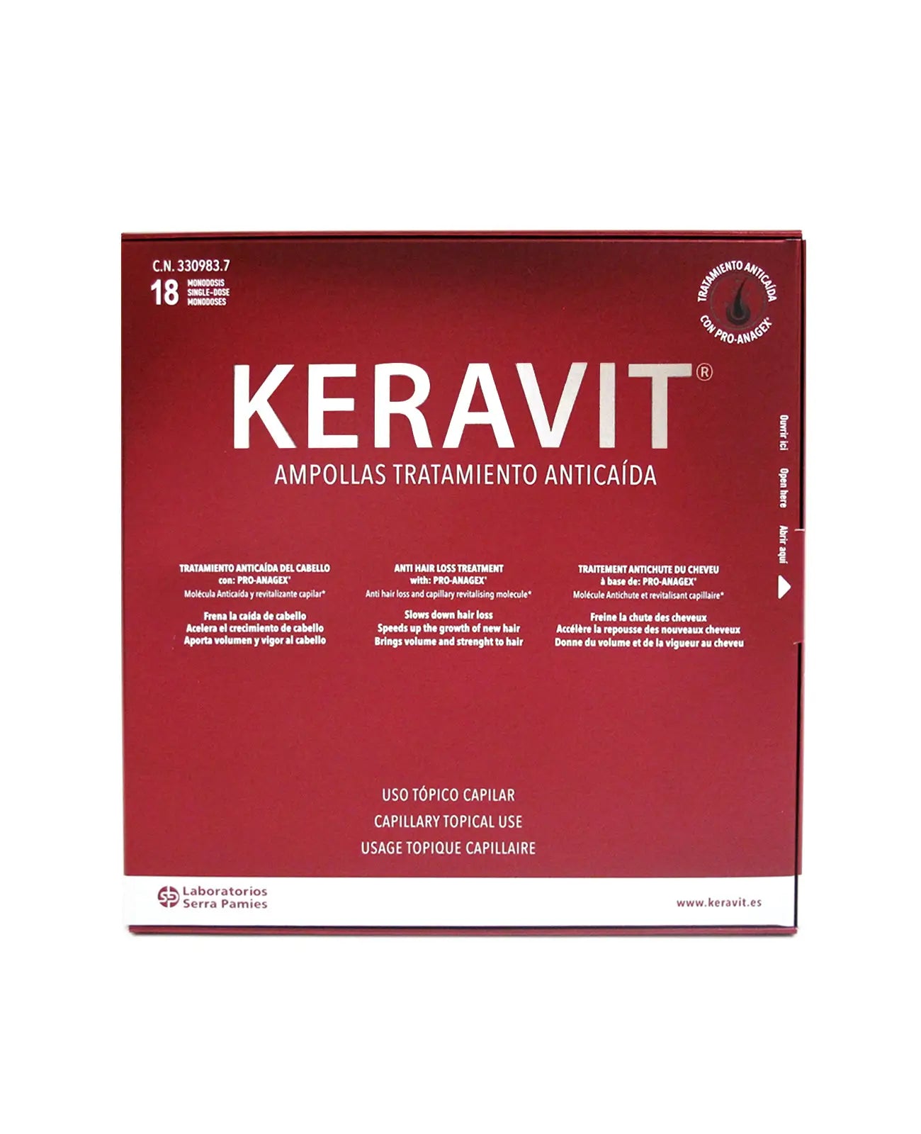 Keravit Anti-Hair Loss Ampoules , 6 ml
