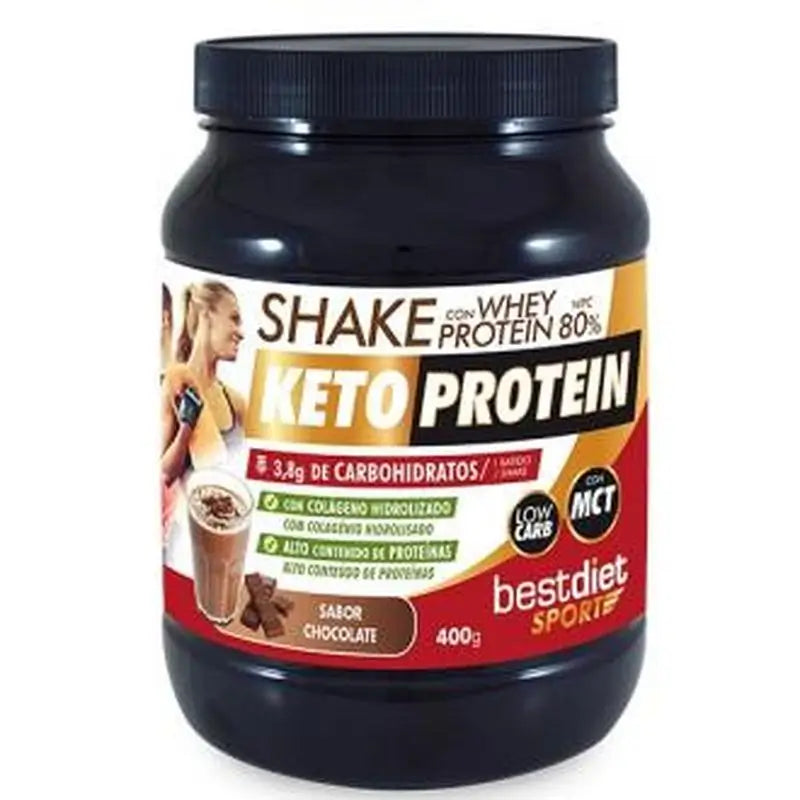 Keto Protein Shake Whey Protein 80% Chocolate Flavour 400Gr.