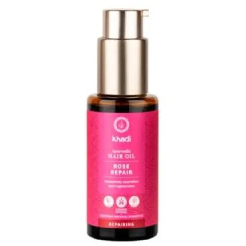 Khadi Rose Hair Oil Repairing Damaged Hair 50Ml.