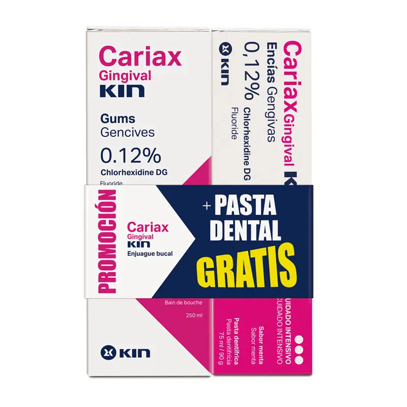 Kin Cariax Gingival Rinse 250 ml + Paste 75 ml