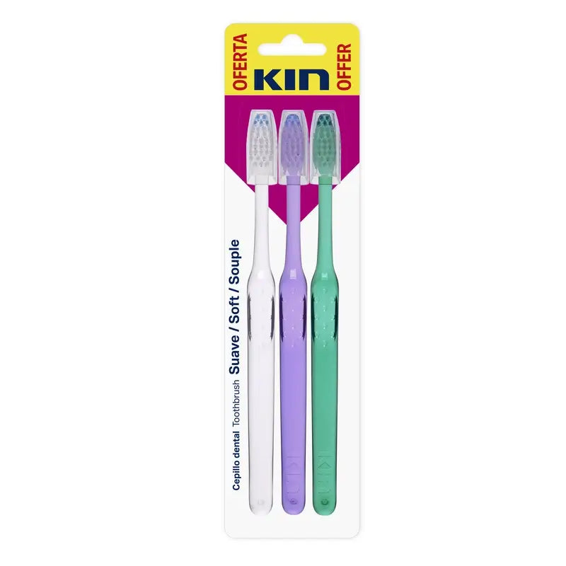 Kin Soft Toothbrush Soft, 3 pcs.