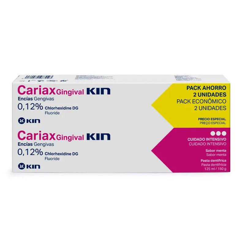 KIN Cariax Gingival Paste 125 ml, Pack 2 pieces